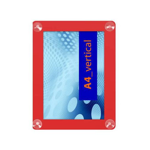 A4 Window Displays Frame Red