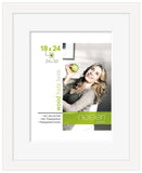 Nielsen Apollo White Wood Frame 18 x 24 cm (5 x 7" mount) - Snap Frames 