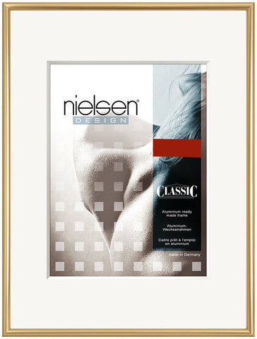 Nielsen Classic A2 Polished Gold Aluminium Poster Frames