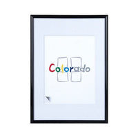 Nielsen Colorado Black A2/ 42 x 59.4 cm Plastic Glass - Snap Frames 
