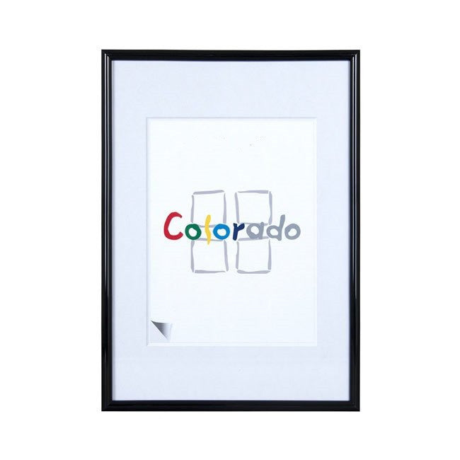 Nielsen Colorado Black A4/ 21 x 29.7 cm Glass - Snap Frames 