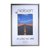 Nielsen Pearl Polished Silver A4/ 21 x 29.7 cm - Snap Frames 