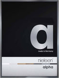 Nielsen Alpha Polished Dark Grey A4 Aluminium Frame - Snap Frames 
