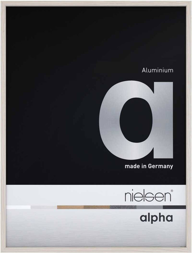 Nielsen Alpha White Oak A4 Aluminium Frame - Snap Frames 