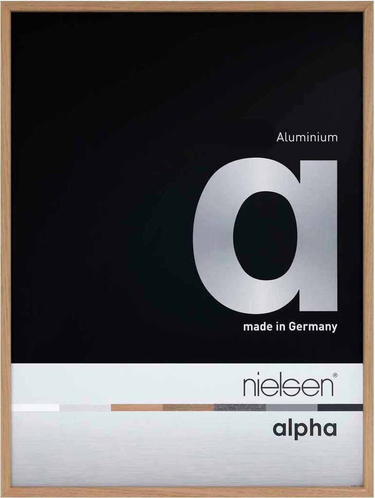 Nielsen Alpha Oak A3 Aluminium Frame - Snap Frames 