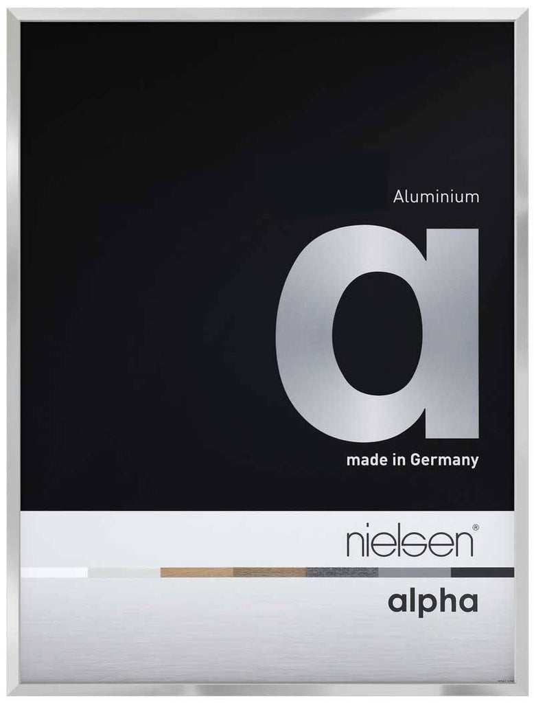 Nielsen Alpha Polished Silver 18 x 24 cm Aluminium Frame - Snap Frames 