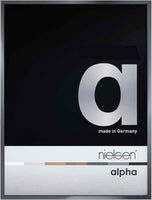 Nielsen Alpha Polished Dark Grey 18 x 24cm Aluminium Frame - Snap Frames 
