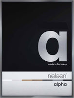Nielsen Alpha Polished Dark Grey 50 x 70 cm Aluminium Frame - Snap Frames 