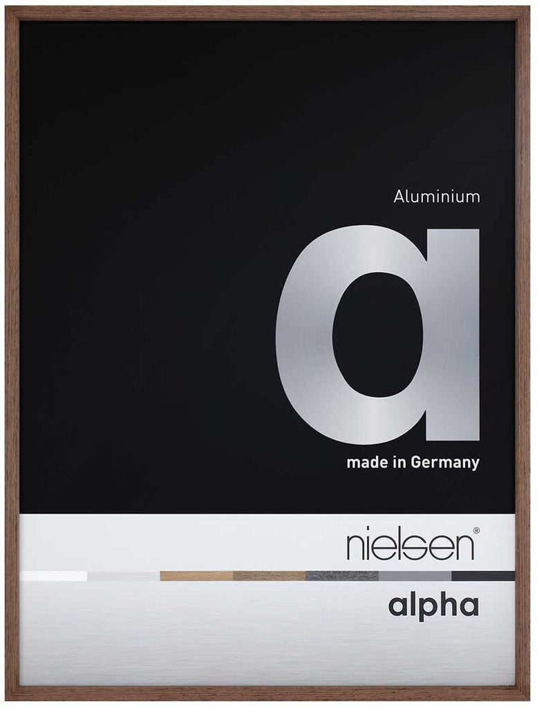 Nielsen Alpha Wenge 50 x 70 cm Aluminium Frame - Snap Frames 