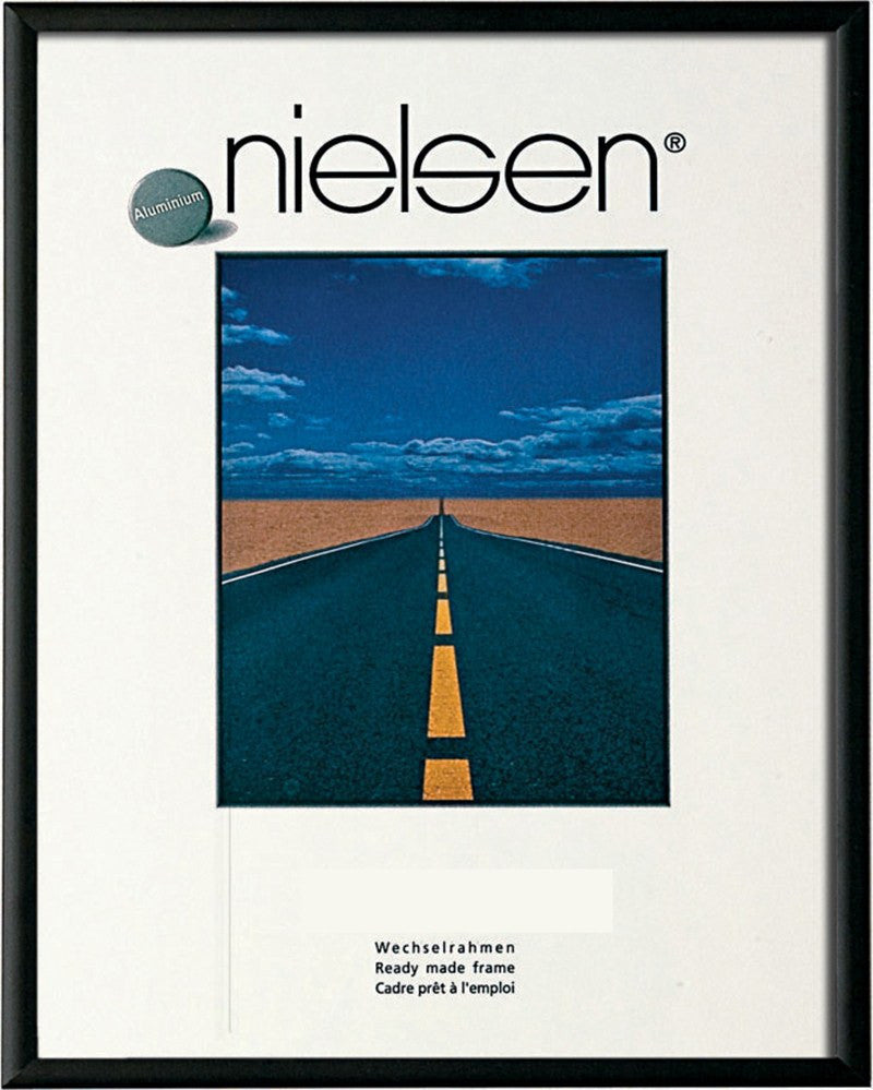 Nielsen Pearl Matt Black 34.3 x 101.6 cm PANORAMIC - Snap Frames 