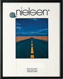 Nielsen Pearl Matt Black Plastic Glass A2/ 42 x 59.4 cm - Snap Frames 