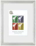 Largo Brushed Silver A3 Plastic Glass (297 x 420 mm) - Snap Frames 