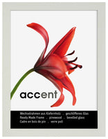 Nielsen Accent Wood White A4/ 21 x 29.7 cm Glass - Snap Frames 