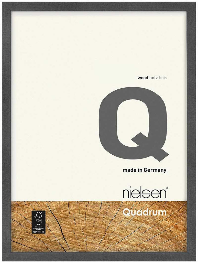 Nielsen Quadrum 40 x 50 cm Grey Wood - Natural Glass