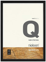Nielsen Quadrum 50 x 70 cm Black Wood - Natural Glass
