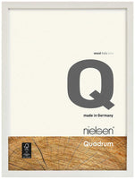 Nielsen Quadrum 50 x 70 cm White Wood - Natural Glass