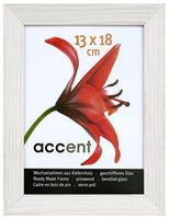 Nielsen Accent Magic 13 x 18 cm Wooden Grained White Frame - Snap Frames 